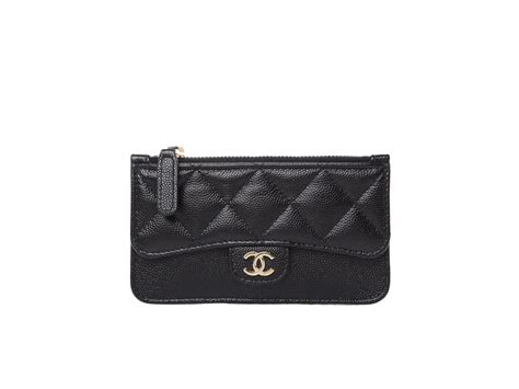 chanel classic zipped card holder